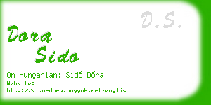 dora sido business card