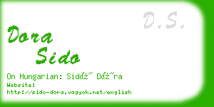 dora sido business card